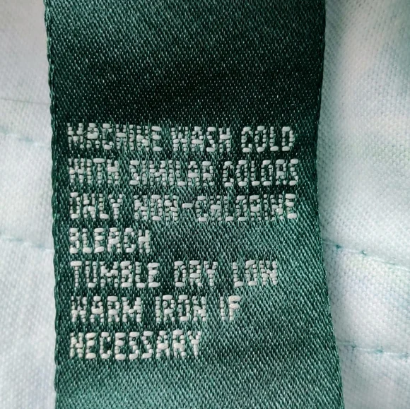 LAUREN RALPH LAUREN Paisley Stretch Blue Green Capri Pants 10 - Picture 6 of 7